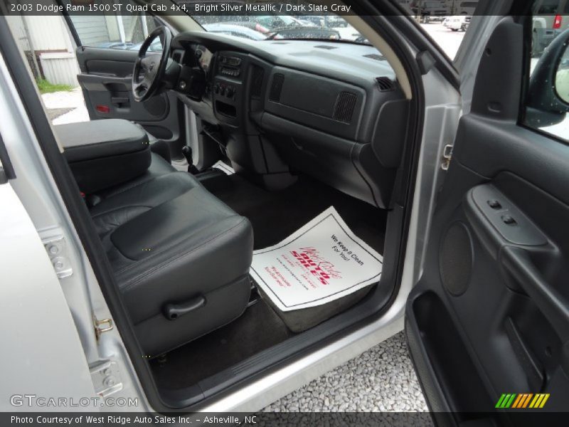 Bright Silver Metallic / Dark Slate Gray 2003 Dodge Ram 1500 ST Quad Cab 4x4