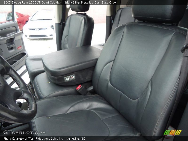 Bright Silver Metallic / Dark Slate Gray 2003 Dodge Ram 1500 ST Quad Cab 4x4