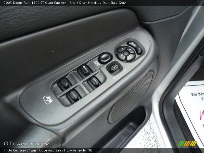 Bright Silver Metallic / Dark Slate Gray 2003 Dodge Ram 1500 ST Quad Cab 4x4