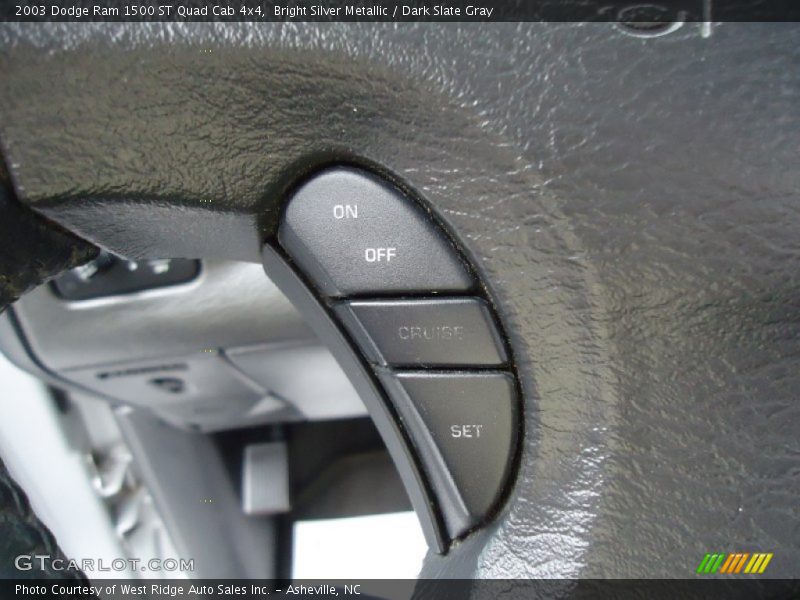 Controls of 2003 Ram 1500 ST Quad Cab 4x4