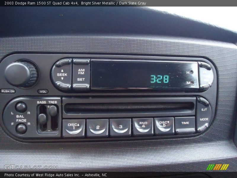 Audio System of 2003 Ram 1500 ST Quad Cab 4x4