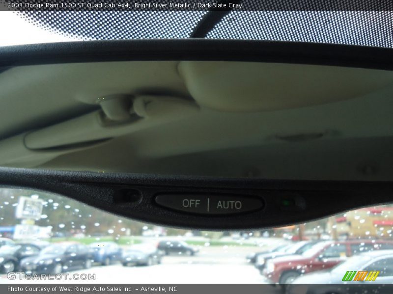 Bright Silver Metallic / Dark Slate Gray 2003 Dodge Ram 1500 ST Quad Cab 4x4