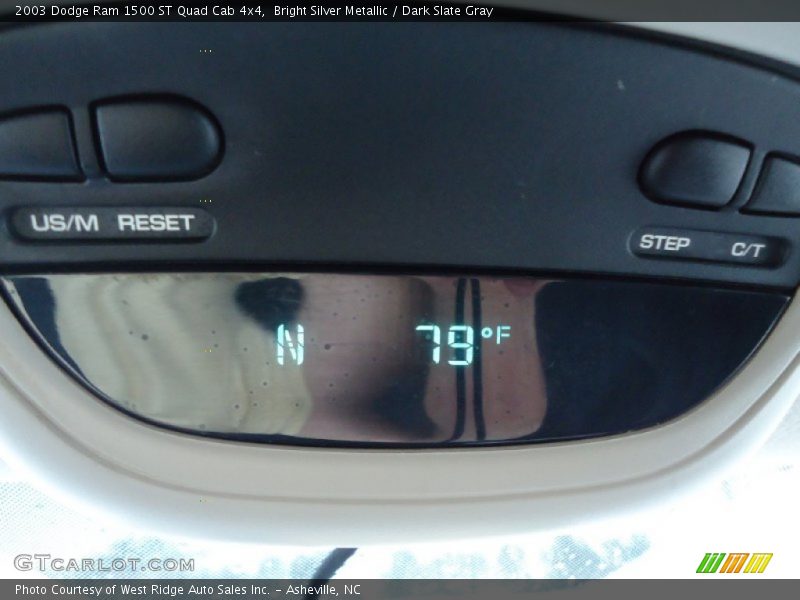 Bright Silver Metallic / Dark Slate Gray 2003 Dodge Ram 1500 ST Quad Cab 4x4