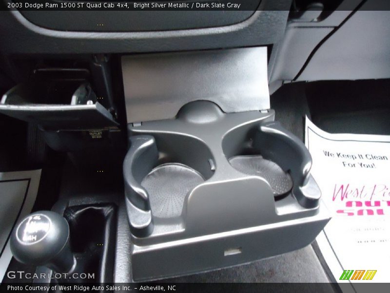 Bright Silver Metallic / Dark Slate Gray 2003 Dodge Ram 1500 ST Quad Cab 4x4