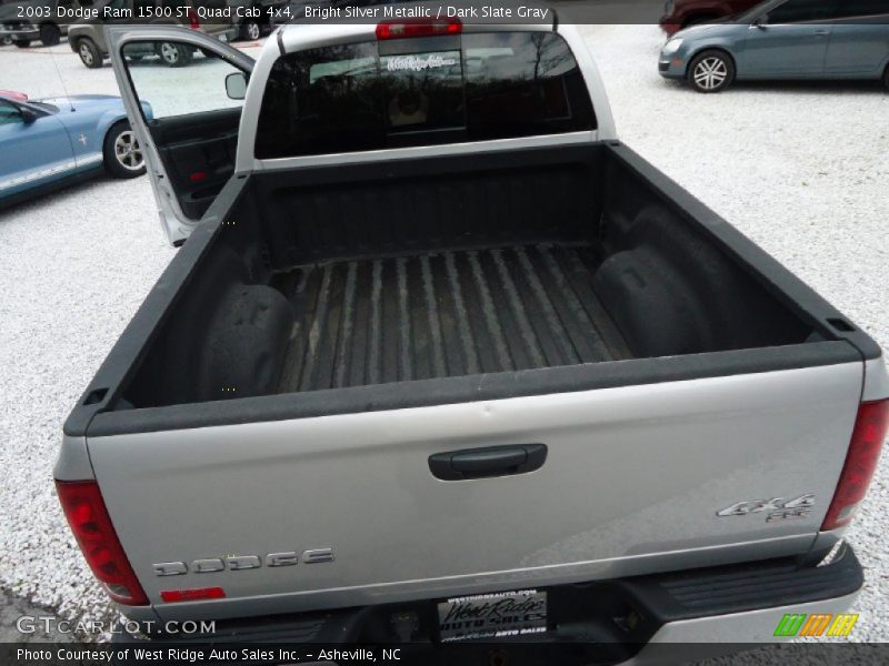 Bright Silver Metallic / Dark Slate Gray 2003 Dodge Ram 1500 ST Quad Cab 4x4