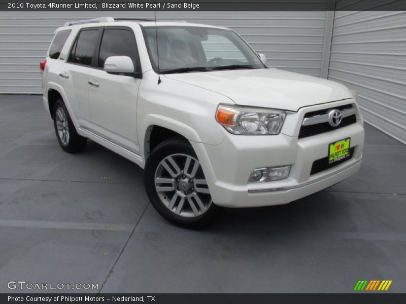 Blizzard White Pearl / Sand Beige 2010 Toyota 4Runner Limited