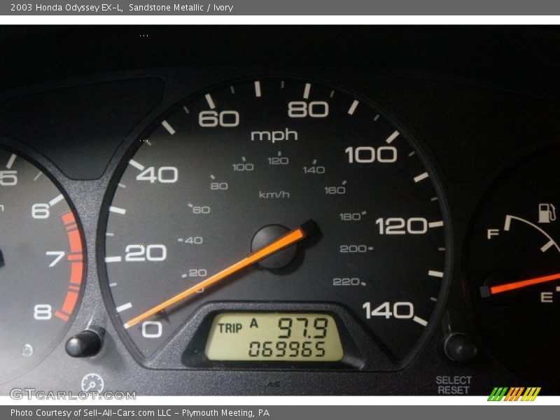 Sandstone Metallic / Ivory 2003 Honda Odyssey EX-L