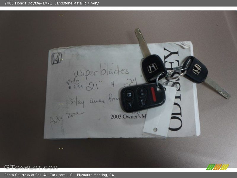 Sandstone Metallic / Ivory 2003 Honda Odyssey EX-L