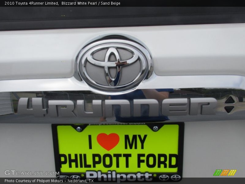 Blizzard White Pearl / Sand Beige 2010 Toyota 4Runner Limited