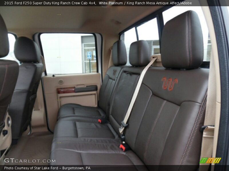 Rear Seat of 2015 F250 Super Duty King Ranch Crew Cab 4x4