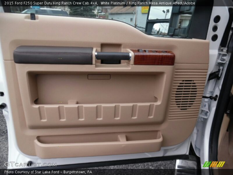 White Platinum / King Ranch Mesa Antique Affect/Adobe 2015 Ford F250 Super Duty King Ranch Crew Cab 4x4