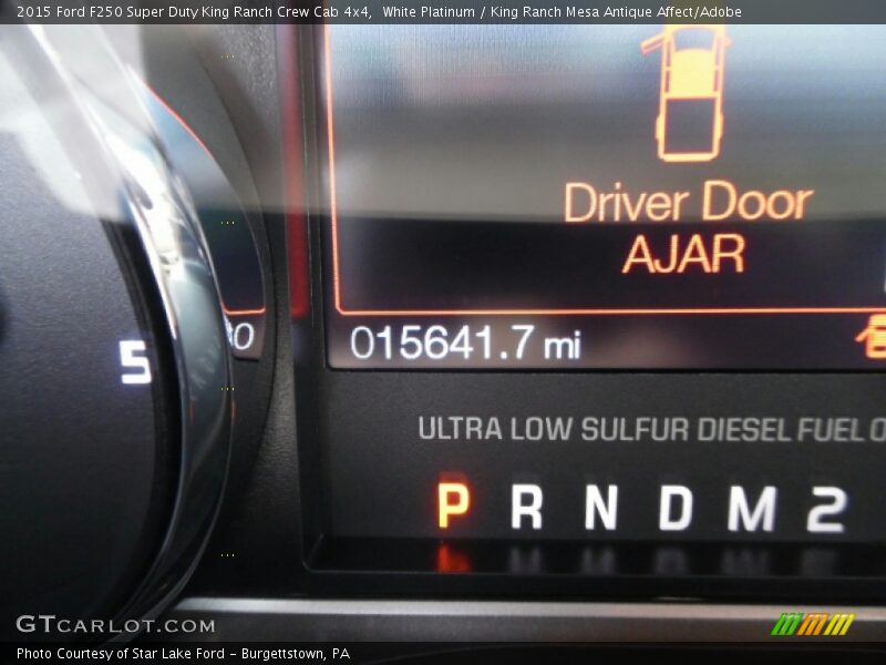 White Platinum / King Ranch Mesa Antique Affect/Adobe 2015 Ford F250 Super Duty King Ranch Crew Cab 4x4