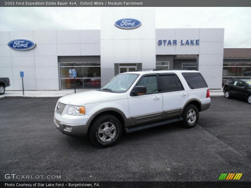 Oxford White / Medium Parchment 2003 Ford Expedition Eddie Bauer 4x4
