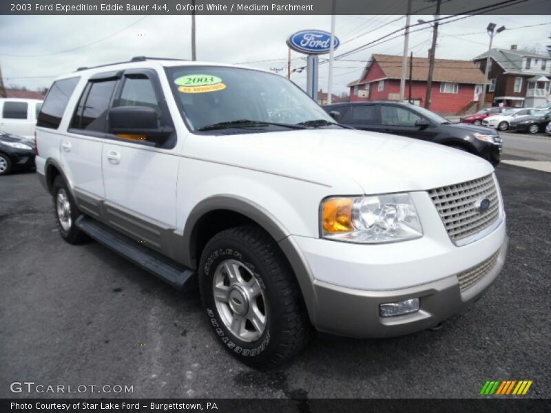 Oxford White / Medium Parchment 2003 Ford Expedition Eddie Bauer 4x4