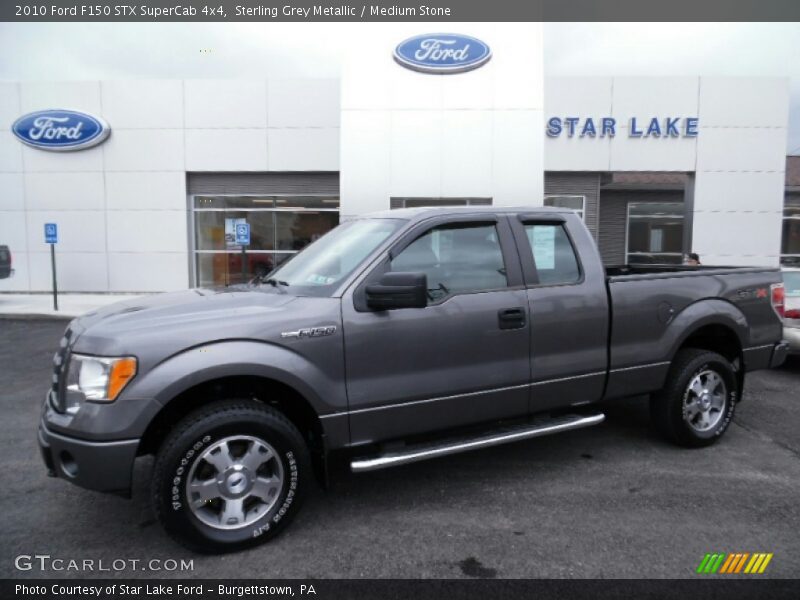 Sterling Grey Metallic / Medium Stone 2010 Ford F150 STX SuperCab 4x4