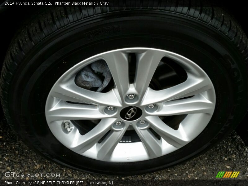 Phantom Black Metallic / Gray 2014 Hyundai Sonata GLS