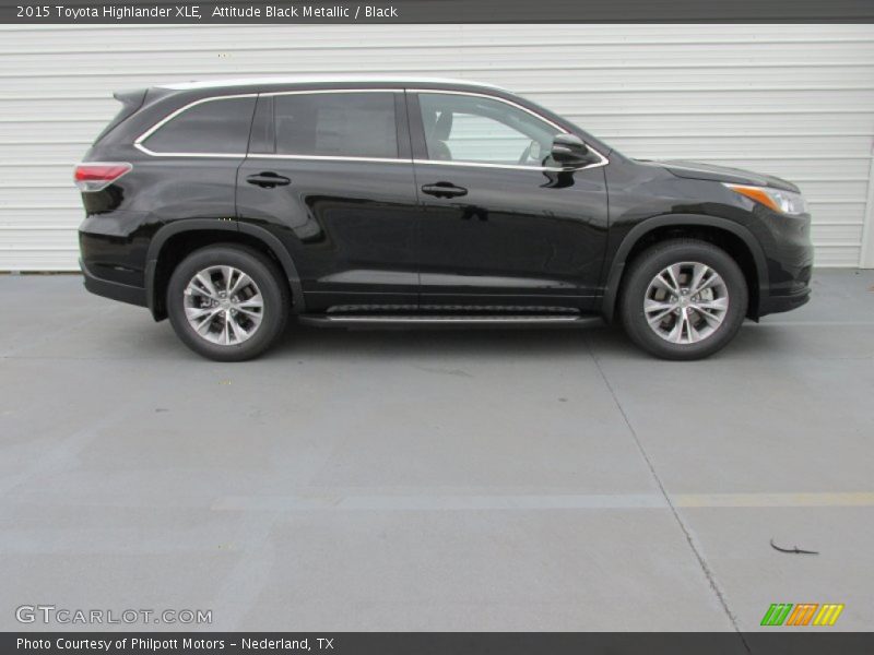 Attitude Black Metallic / Black 2015 Toyota Highlander XLE