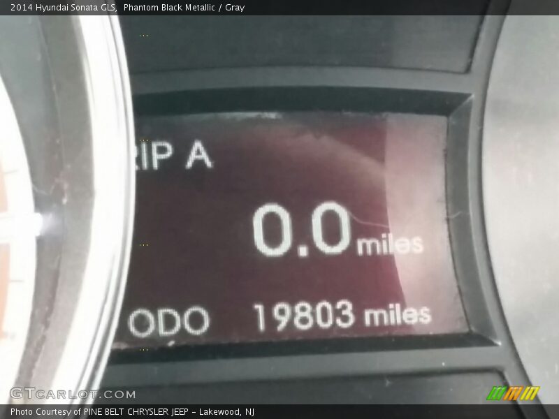 Phantom Black Metallic / Gray 2014 Hyundai Sonata GLS