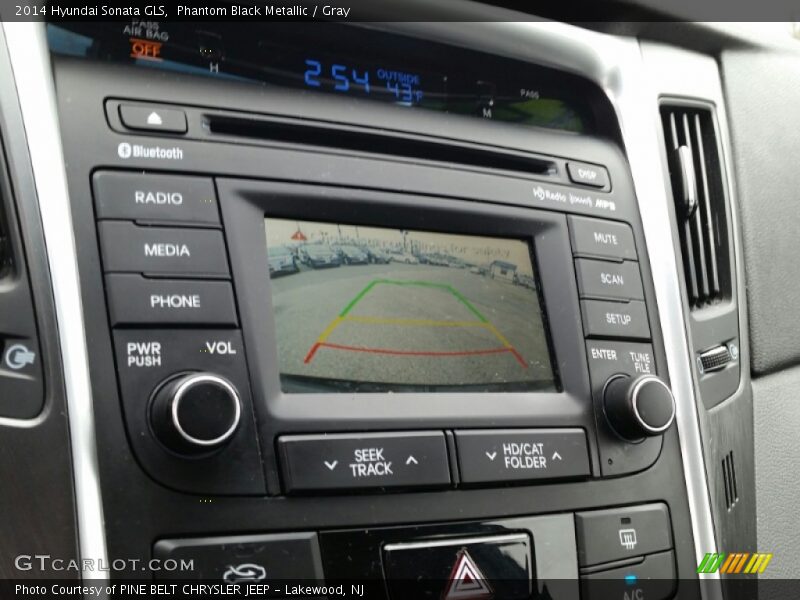 Phantom Black Metallic / Gray 2014 Hyundai Sonata GLS