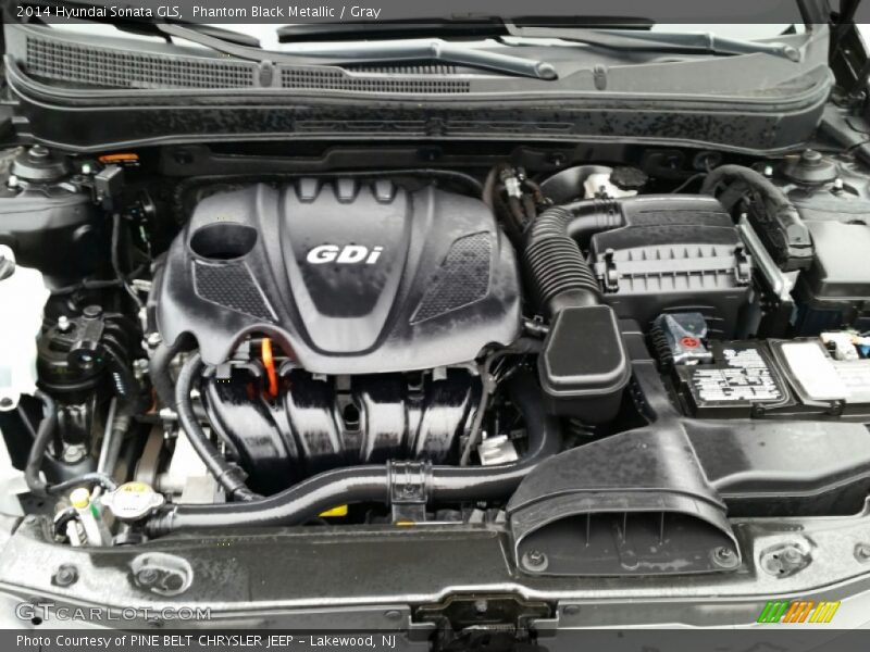 Phantom Black Metallic / Gray 2014 Hyundai Sonata GLS