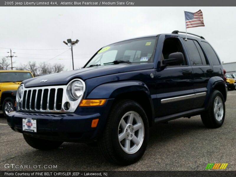 Atlantic Blue Pearlcoat / Medium Slate Gray 2005 Jeep Liberty Limited 4x4