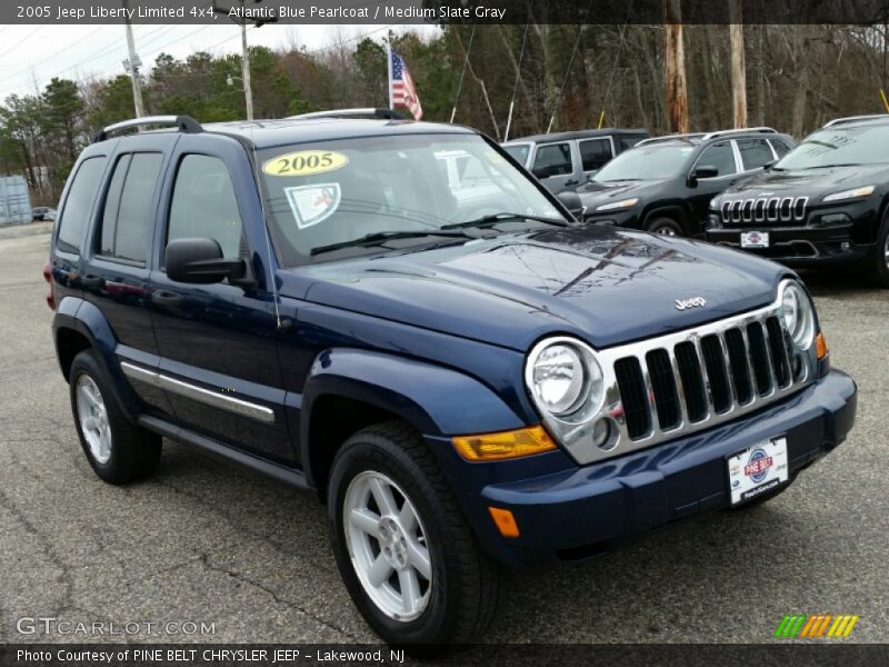 Atlantic Blue Pearlcoat / Medium Slate Gray 2005 Jeep Liberty Limited 4x4