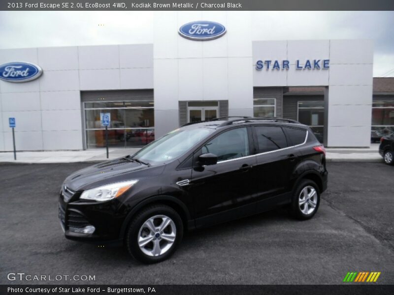 Kodiak Brown Metallic / Charcoal Black 2013 Ford Escape SE 2.0L EcoBoost 4WD