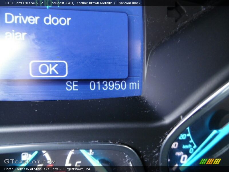 Kodiak Brown Metallic / Charcoal Black 2013 Ford Escape SE 2.0L EcoBoost 4WD