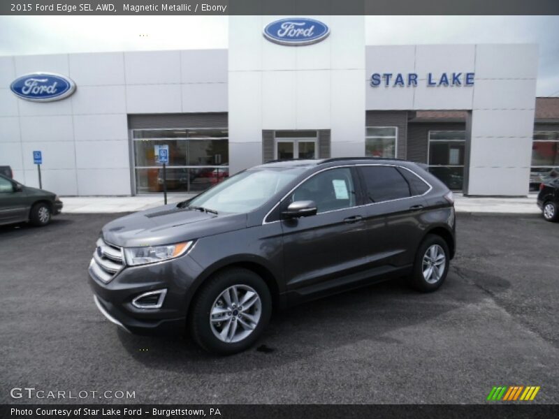 Magnetic Metallic / Ebony 2015 Ford Edge SEL AWD