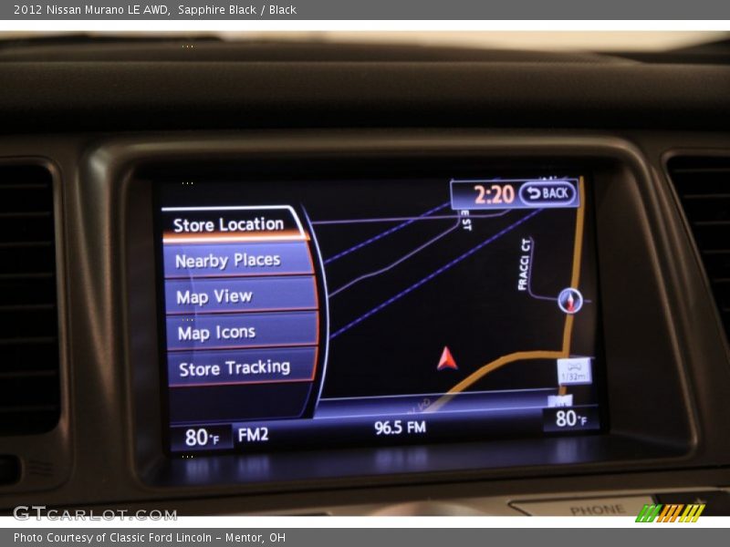 Sapphire Black / Black 2012 Nissan Murano LE AWD