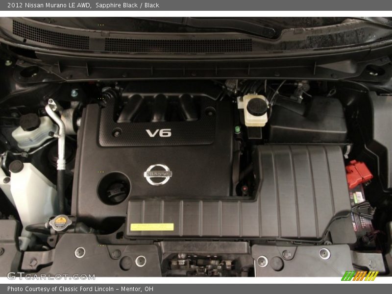 Sapphire Black / Black 2012 Nissan Murano LE AWD