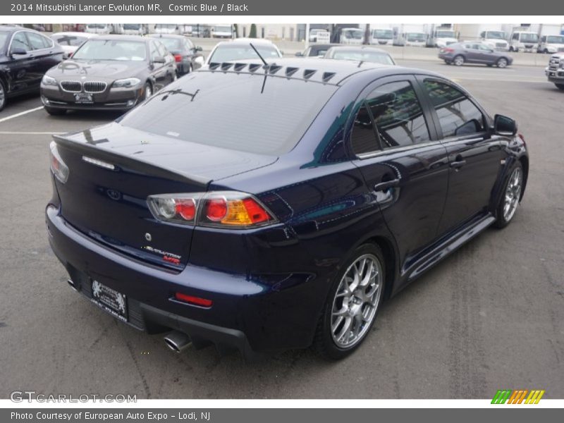 Cosmic Blue / Black 2014 Mitsubishi Lancer Evolution MR