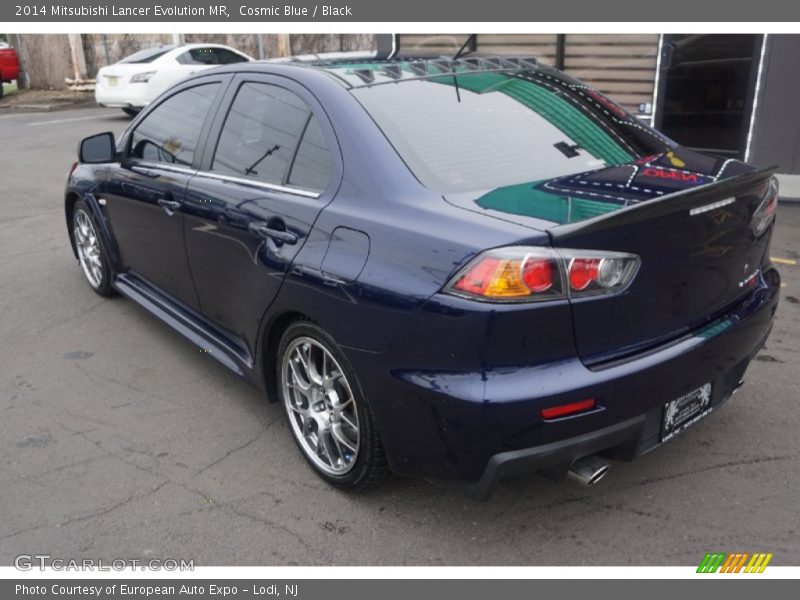 Cosmic Blue / Black 2014 Mitsubishi Lancer Evolution MR