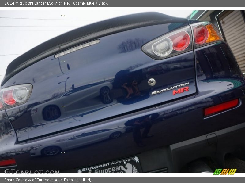 Cosmic Blue / Black 2014 Mitsubishi Lancer Evolution MR