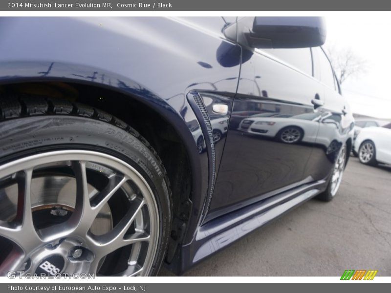 Cosmic Blue / Black 2014 Mitsubishi Lancer Evolution MR