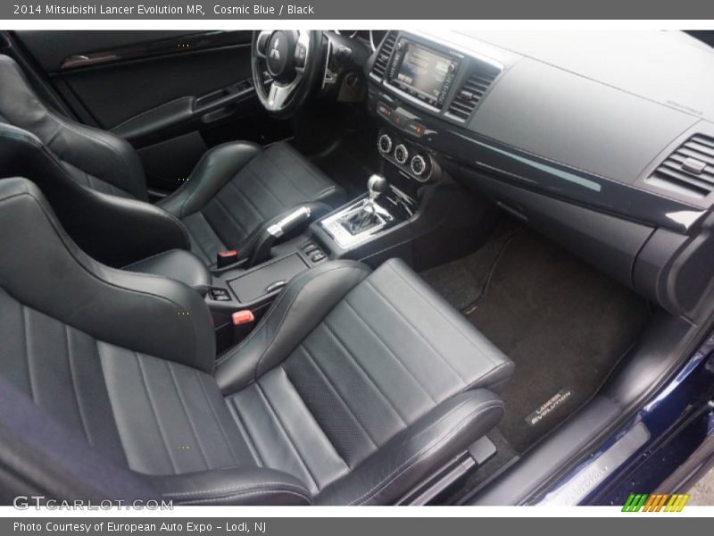 Cosmic Blue / Black 2014 Mitsubishi Lancer Evolution MR