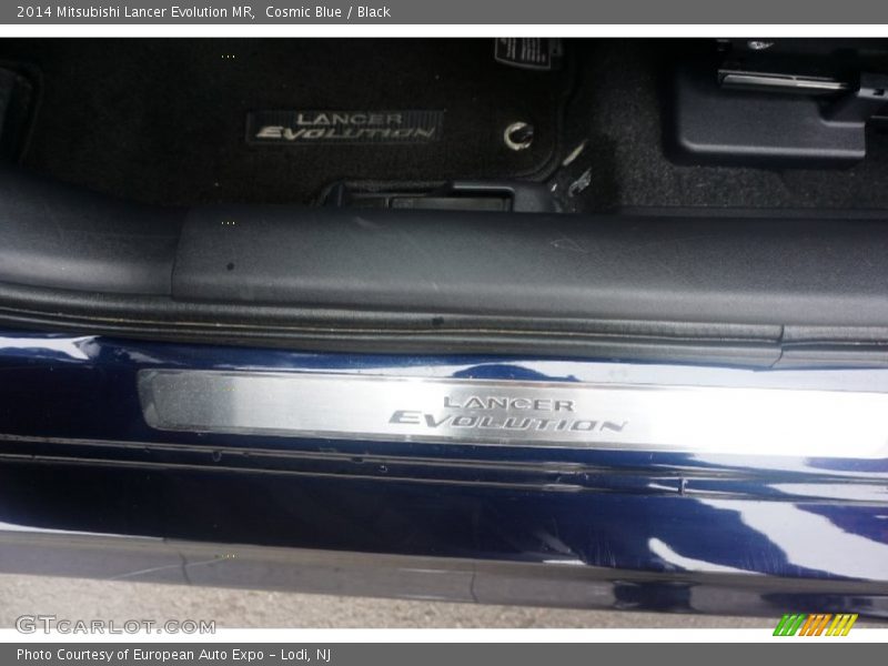 Cosmic Blue / Black 2014 Mitsubishi Lancer Evolution MR