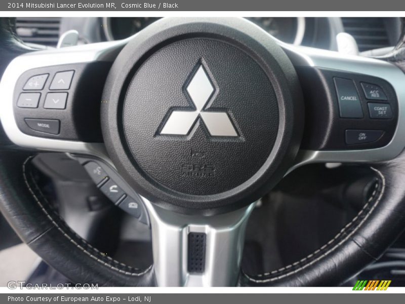 Cosmic Blue / Black 2014 Mitsubishi Lancer Evolution MR