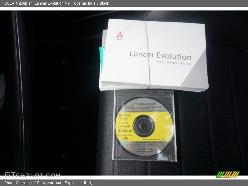 Cosmic Blue / Black 2014 Mitsubishi Lancer Evolution MR