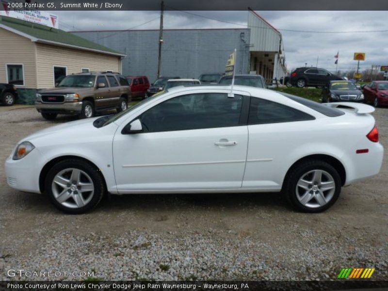 Summit White / Ebony 2008 Pontiac G5