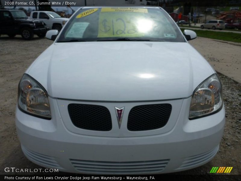 Summit White / Ebony 2008 Pontiac G5