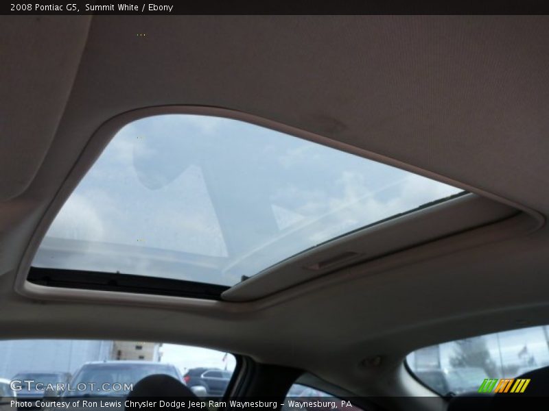 Summit White / Ebony 2008 Pontiac G5