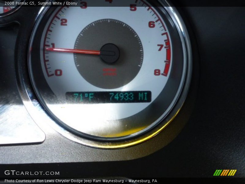 Summit White / Ebony 2008 Pontiac G5