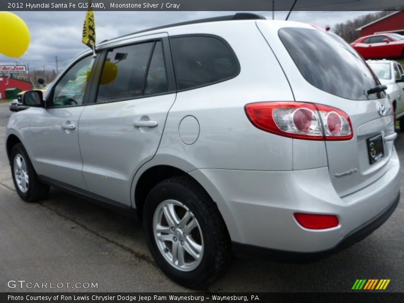 Moonstone Silver / Gray 2012 Hyundai Santa Fe GLS AWD