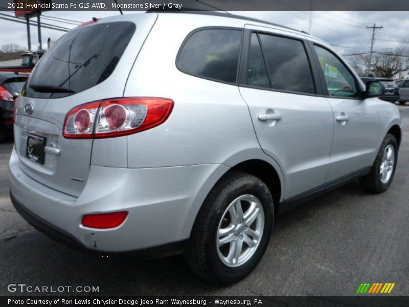 Moonstone Silver / Gray 2012 Hyundai Santa Fe GLS AWD