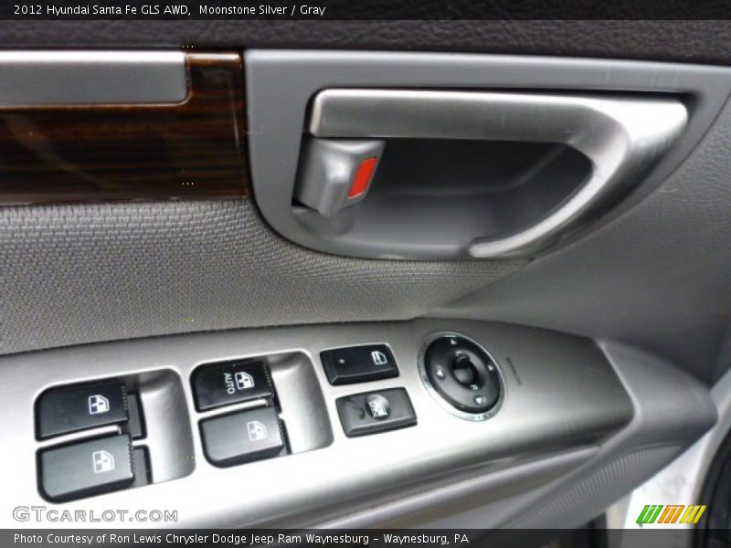 Moonstone Silver / Gray 2012 Hyundai Santa Fe GLS AWD