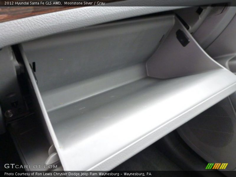 Moonstone Silver / Gray 2012 Hyundai Santa Fe GLS AWD