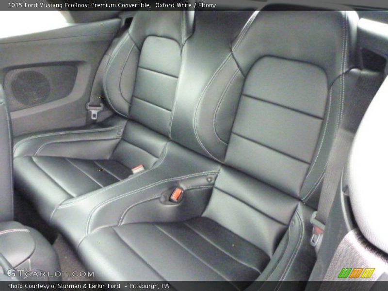 Rear Seat of 2015 Mustang EcoBoost Premium Convertible