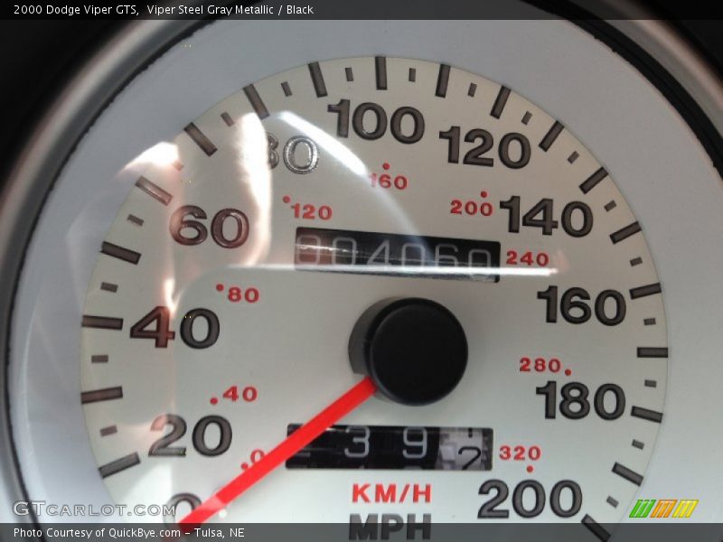 Viper Steel Gray Metallic / Black 2000 Dodge Viper GTS