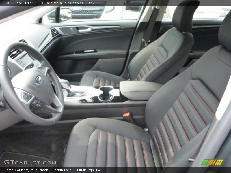 Guard Metallic / Charcoal Black 2015 Ford Fusion SE